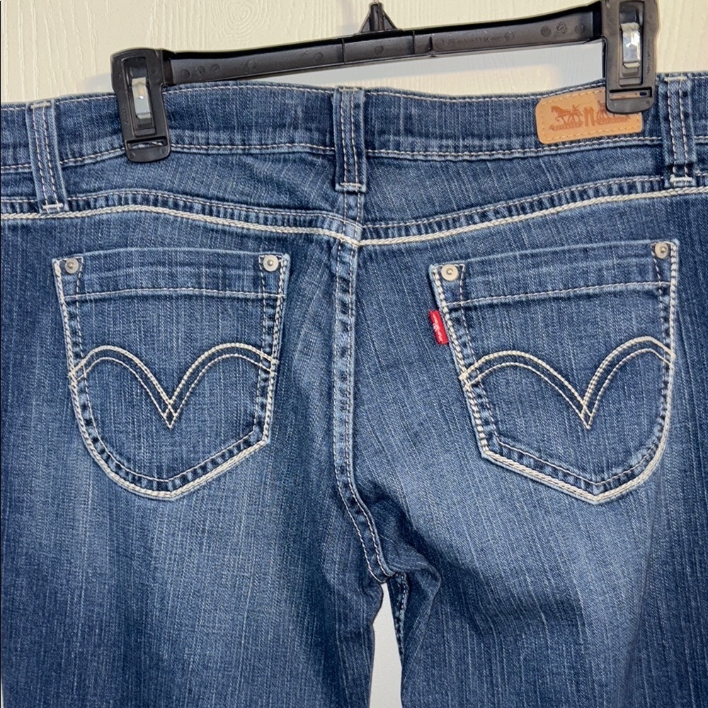 Levi's Women's Boot Cut Jeans - Dark Blue - Picture 6 of 7